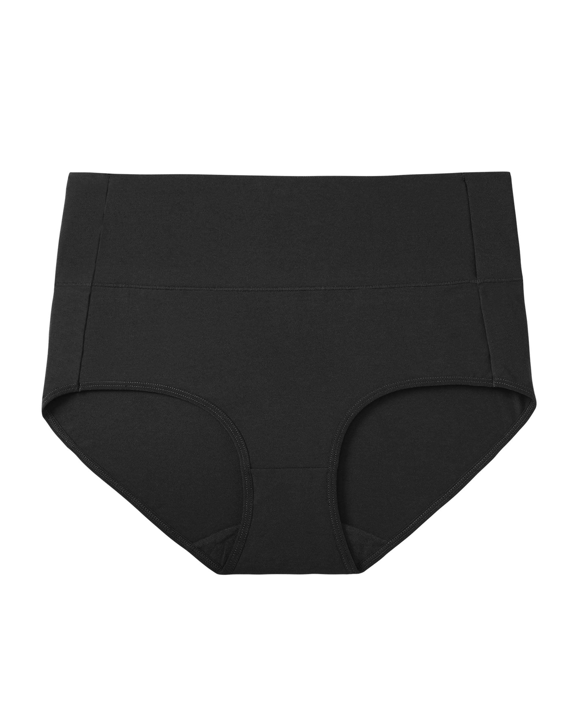 MISSWHO High Waisted C Section Postpartum Black Cotton Underwear Regular  Soft Stretch Briefs Tummy Control Pack Panties (Size 5,Small) at   Women's Clothing store
