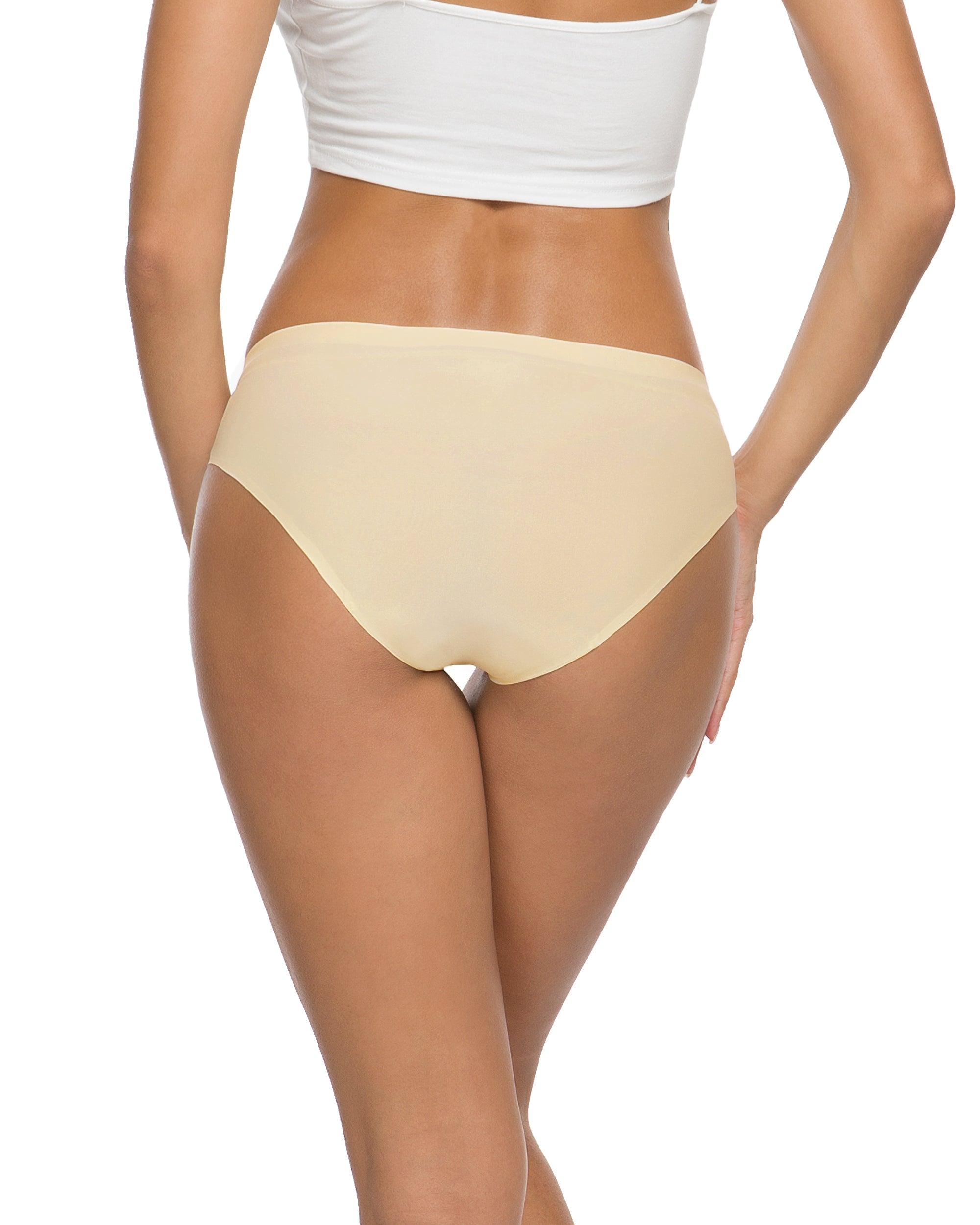 ADAGRO Women's Underwear Microfiber Ribbed No Show Bralette (Color